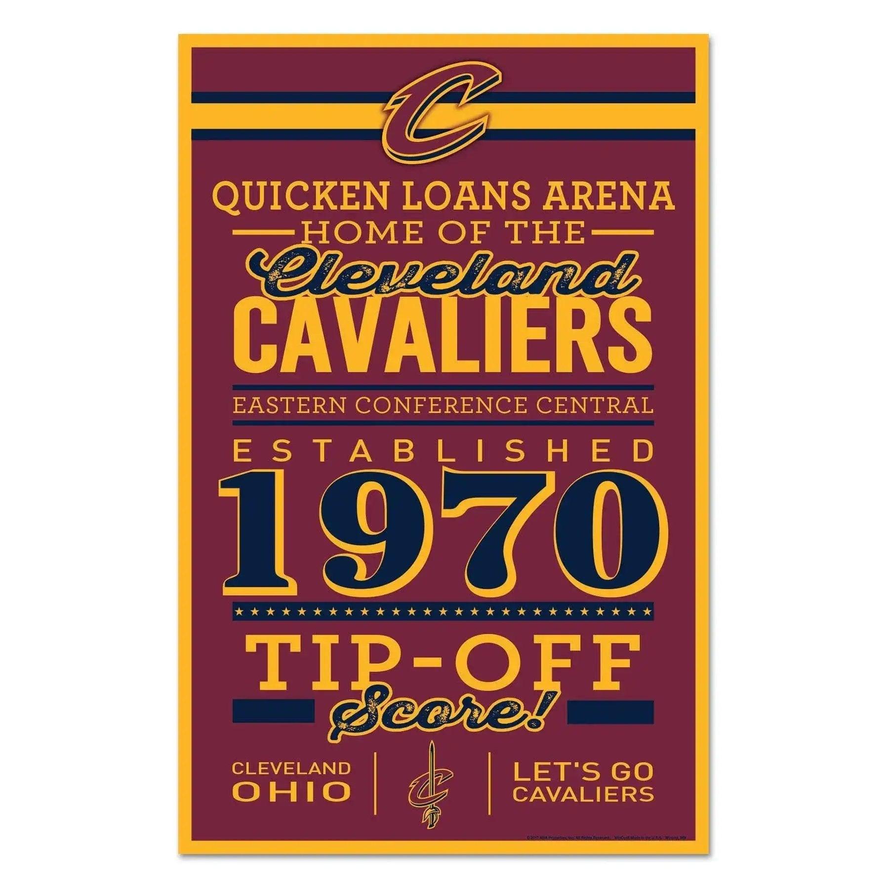  Cleveland Cavaliers 11x17 Wood Established Sign By Wincraft -  ToylandEU™