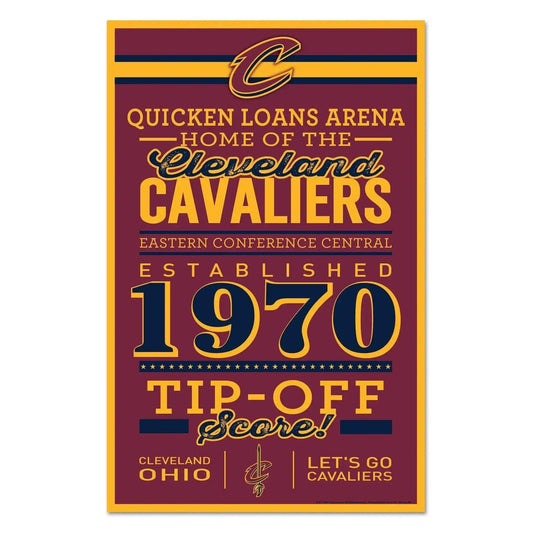  Cleveland Cavaliers 11x17 Wood Established Sign By Wincraft -  ToylandEU™