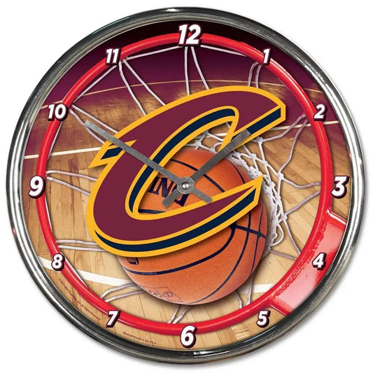  Cleveland Cavaliers Round Chrome Wall Clock 12 Inch -  ToylandEU™