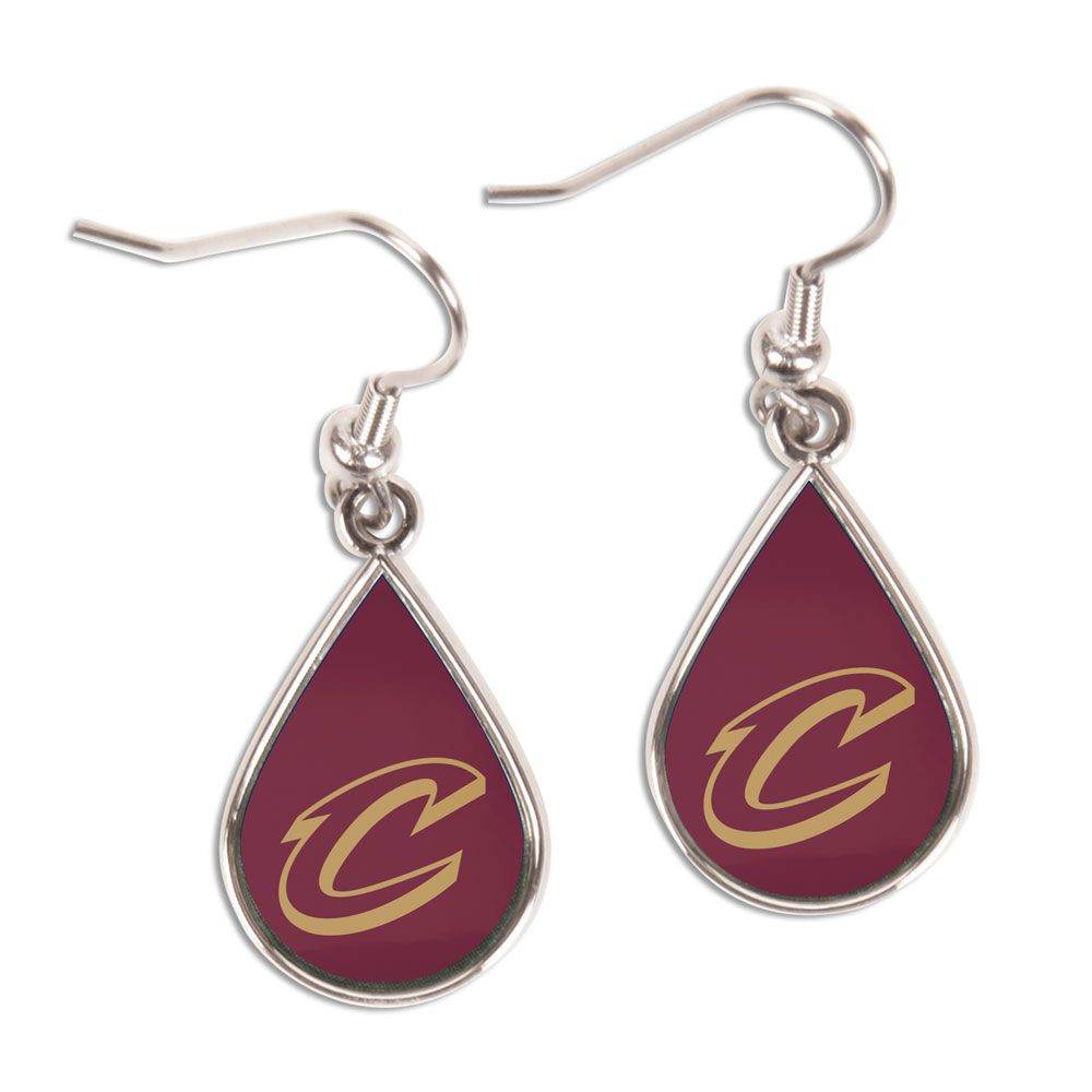 Cleveland Cavaliers Tear Drop Earrings Licensed Jewelry - ToylandEU