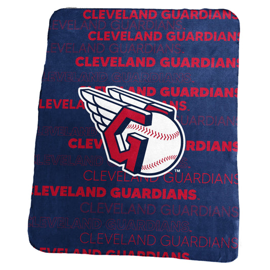 Cleveland Guardians Classic Fleece Throw 50x60 Blanket - ToylandEU