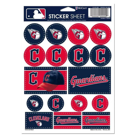  Cleveland Guardians Decal Sheet 5x7 Vinyl Sticker Pack -  ToylandEU™