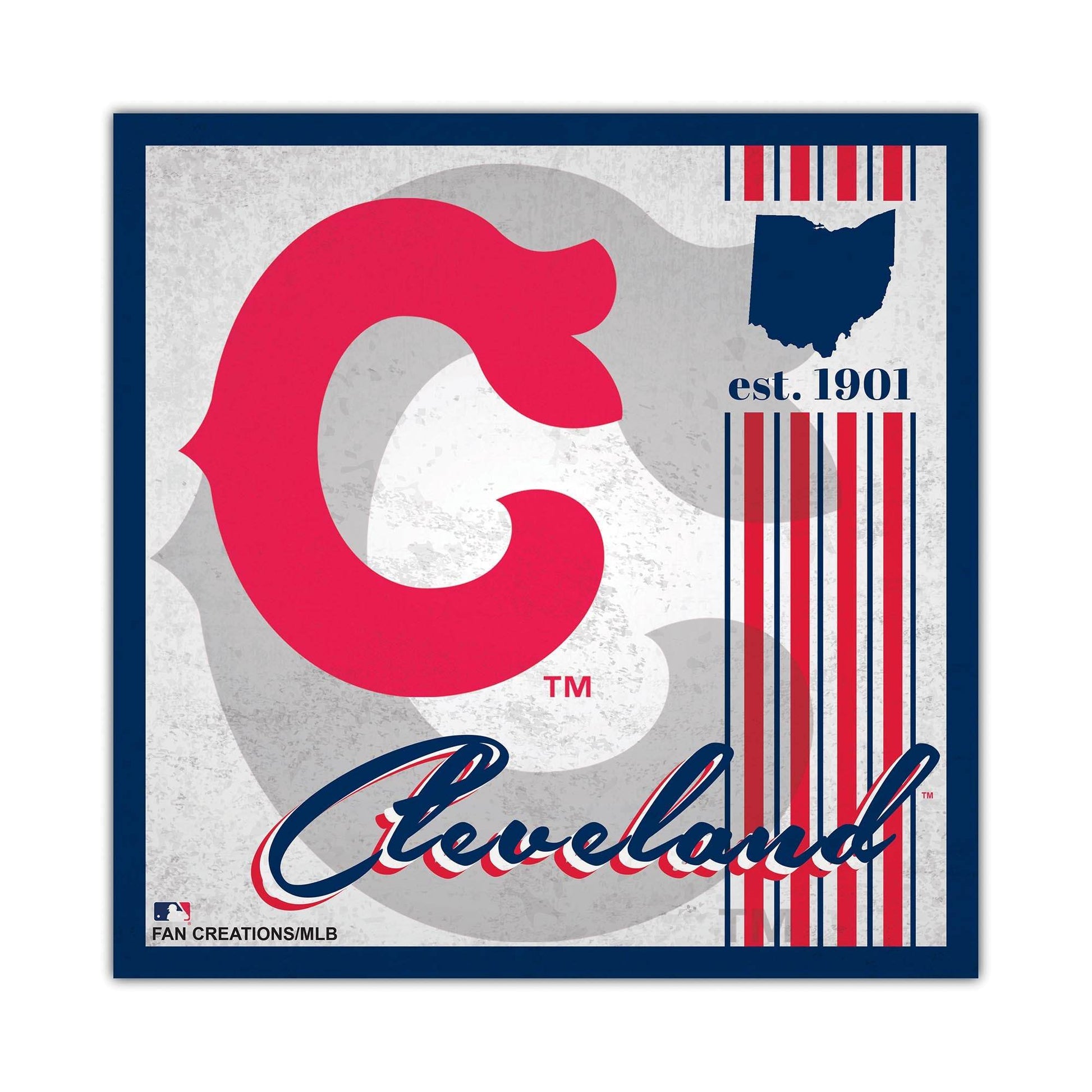 Cleveland Guardians Wood Sign 10x10 Album Design Custom - ToylandEU
