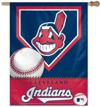 Cleveland Indians Banner 27x37 Vertical Sports Decor Home - ToylandEU
