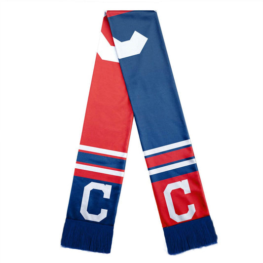Cleveland Indians Colorblock Scarf With Big Logo Design - ToylandEU