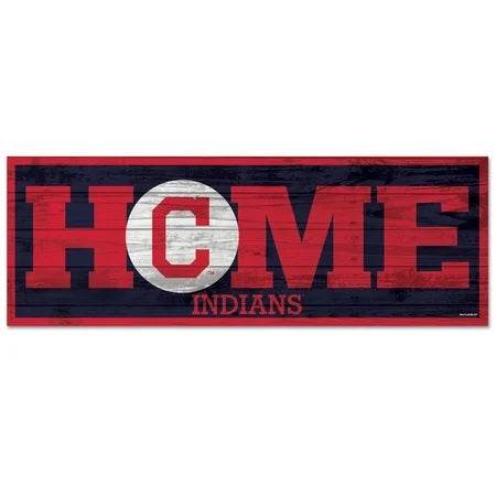 Cleveland Indians Sign 6x17 Wood Wall Decor Collectible - ToylandEU