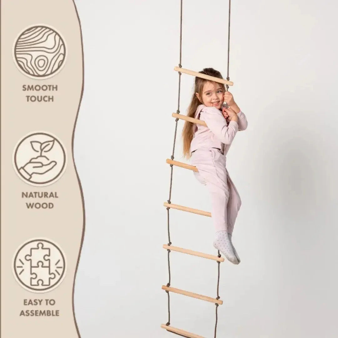 Kids Climbing Rope Ladder Develops Balance And Strength - ToylandEU