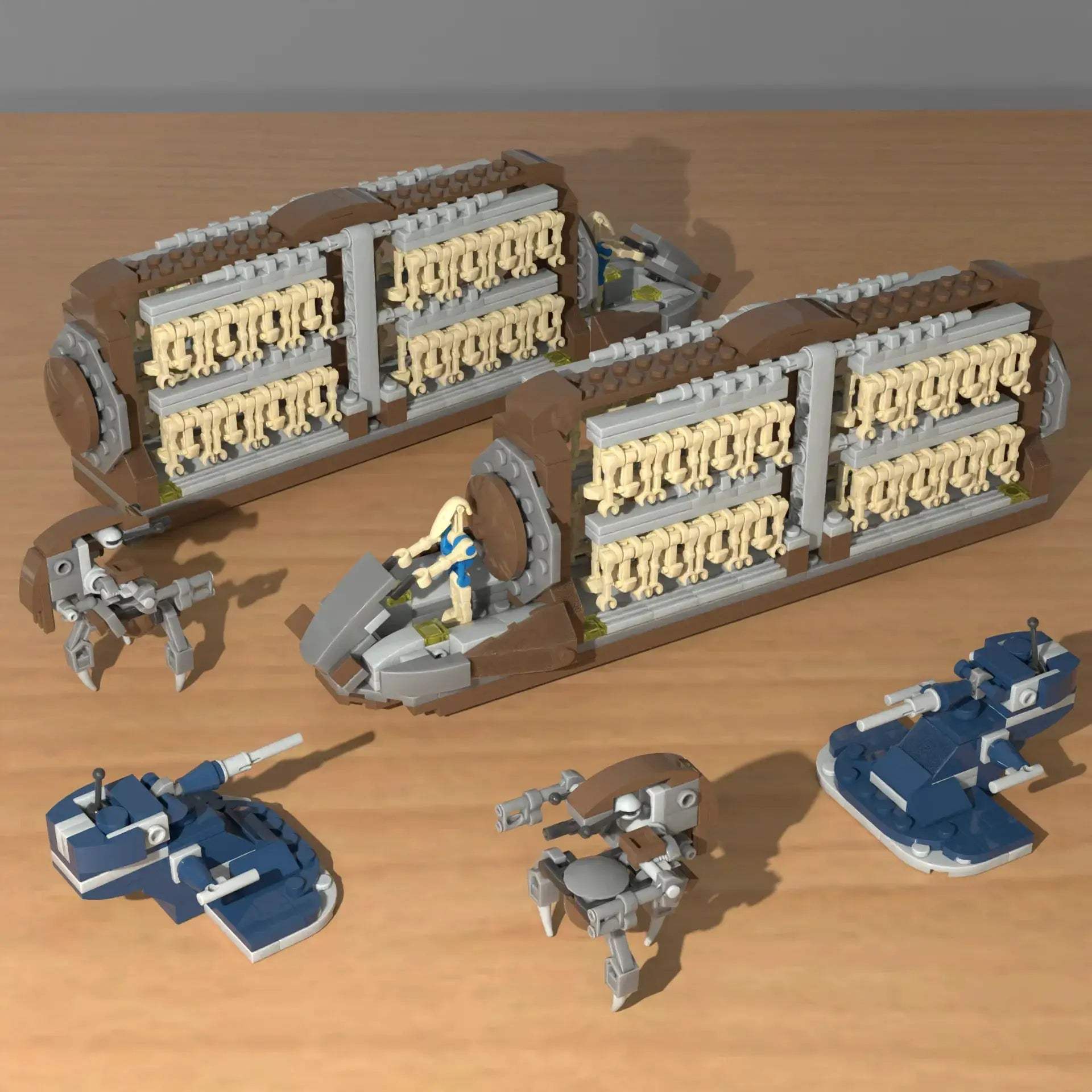  Clone Army Battle Ship Building Blocks Set Droidekas -  ToylandEU™