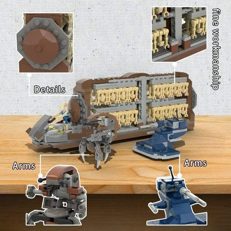 Clone Army Battle Ship Building Blocks Set Droidekas -  ToylandEU™