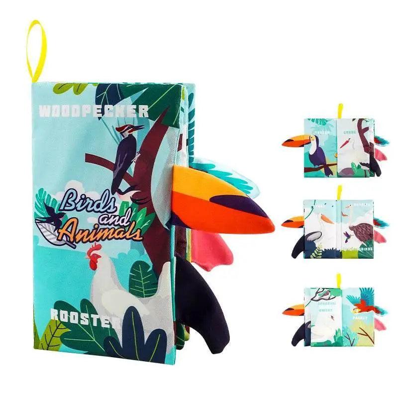  Baby Books Toys 0-6 Months 3PCS Touch and Feel Cloth Crinkle Soft Books for Infants -  ToylandEU™