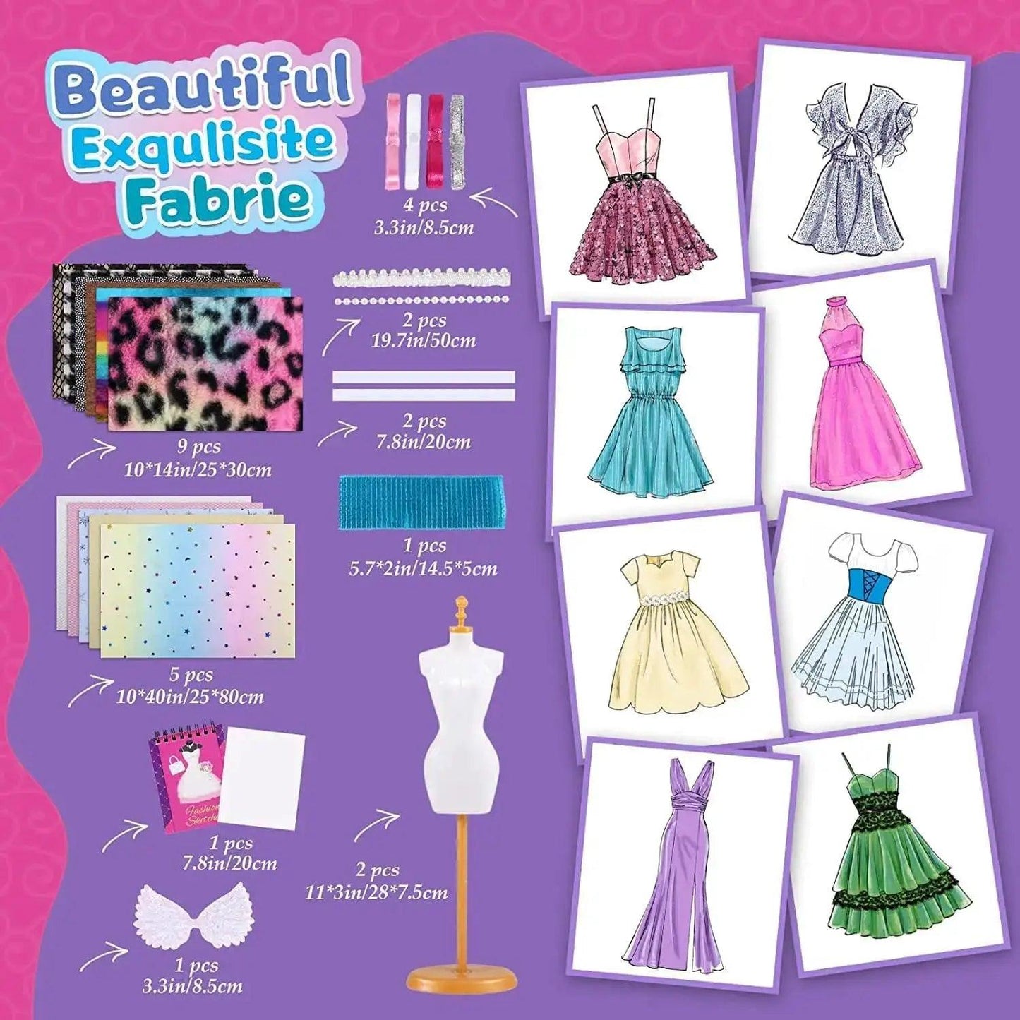  Doll Clothes Craft Kit With 80 Outfits And 600 Pieces -  ToylandEU™