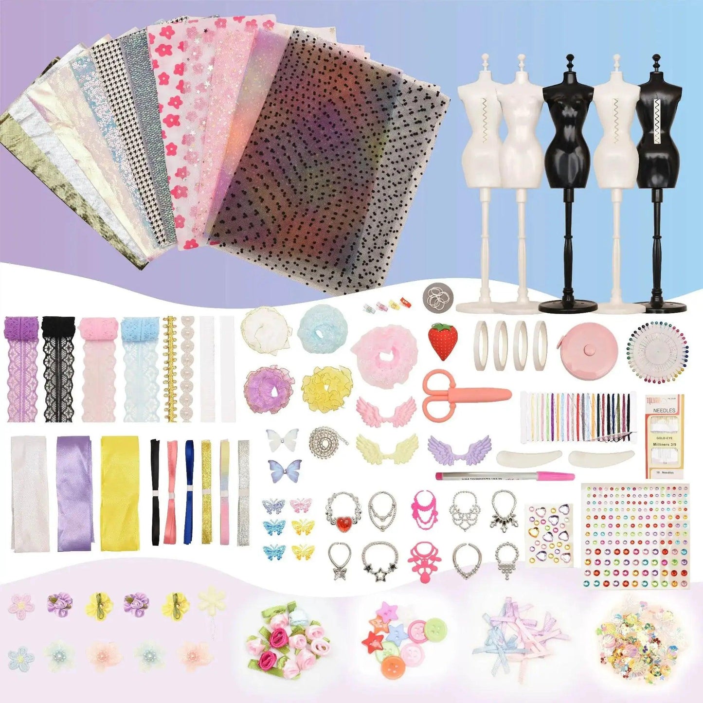  Doll Clothes Craft Kit With 80 Outfits And 600 Pieces -  ToylandEU™