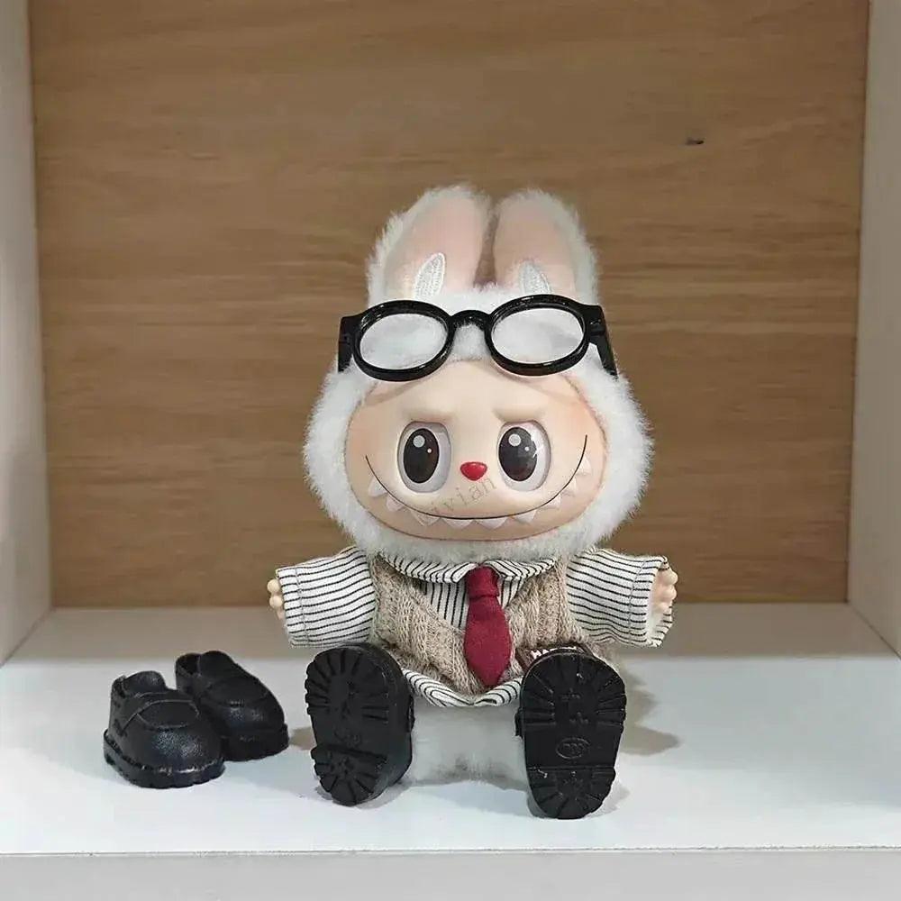  Dolls Clothes Outfit Accessories for 15-17cm Labubu College Style Shirt Leather Skirt and Camera Shoes Clothing -  ToylandEU™