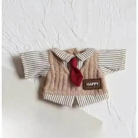  Dolls Clothes Outfit Accessories for 15-17cm Labubu College Style Shirt Leather Skirt and Camera Shoes Clothing -  ToylandEU™