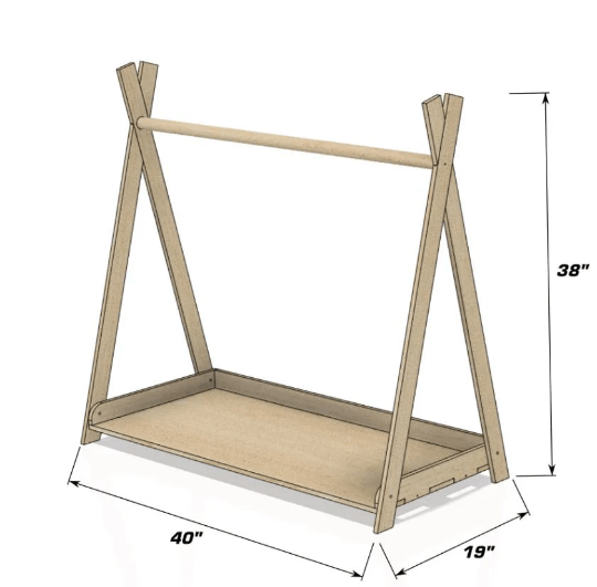 Clothing Rack | Baltic Birch plywood | Toylandeu™