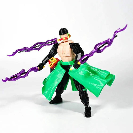  Zoro Action Figure 3D Printed Poseable Joints -  ToylandEU™