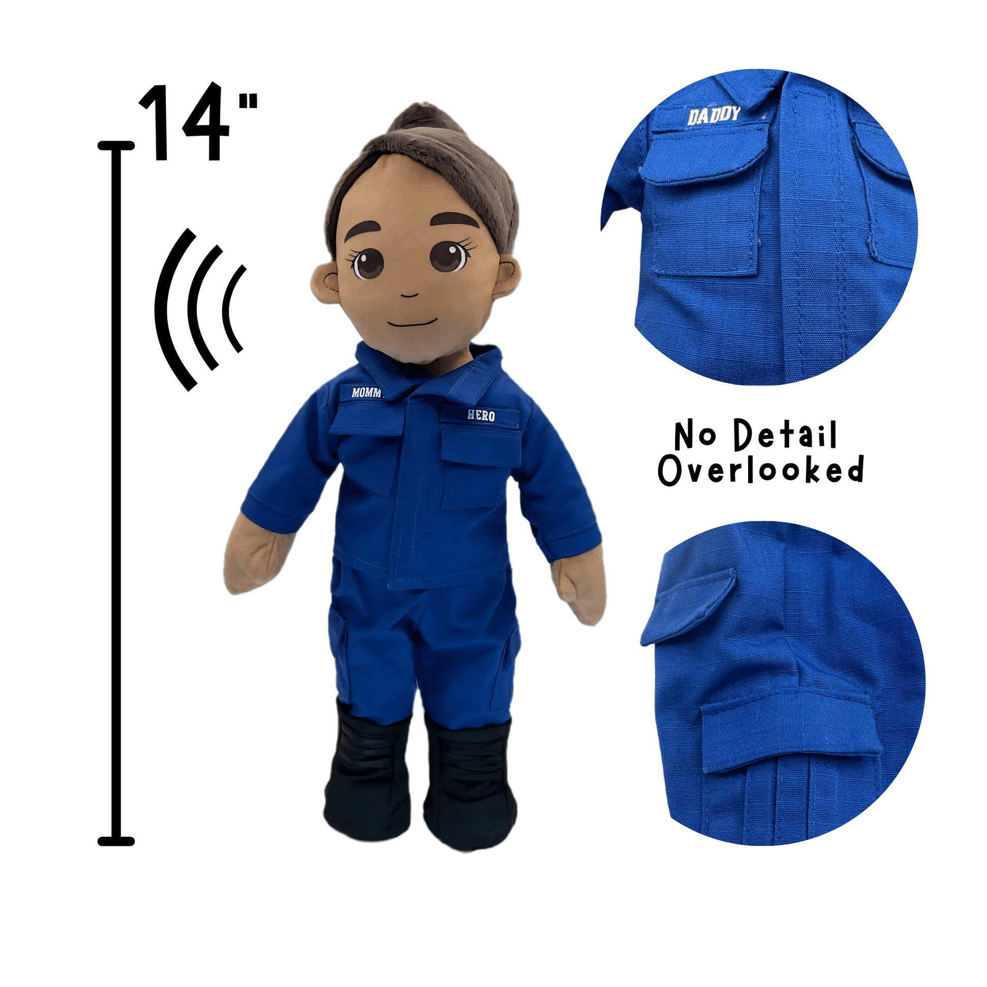  Coast Guard Doll Recordable Plush Preserves Moments 