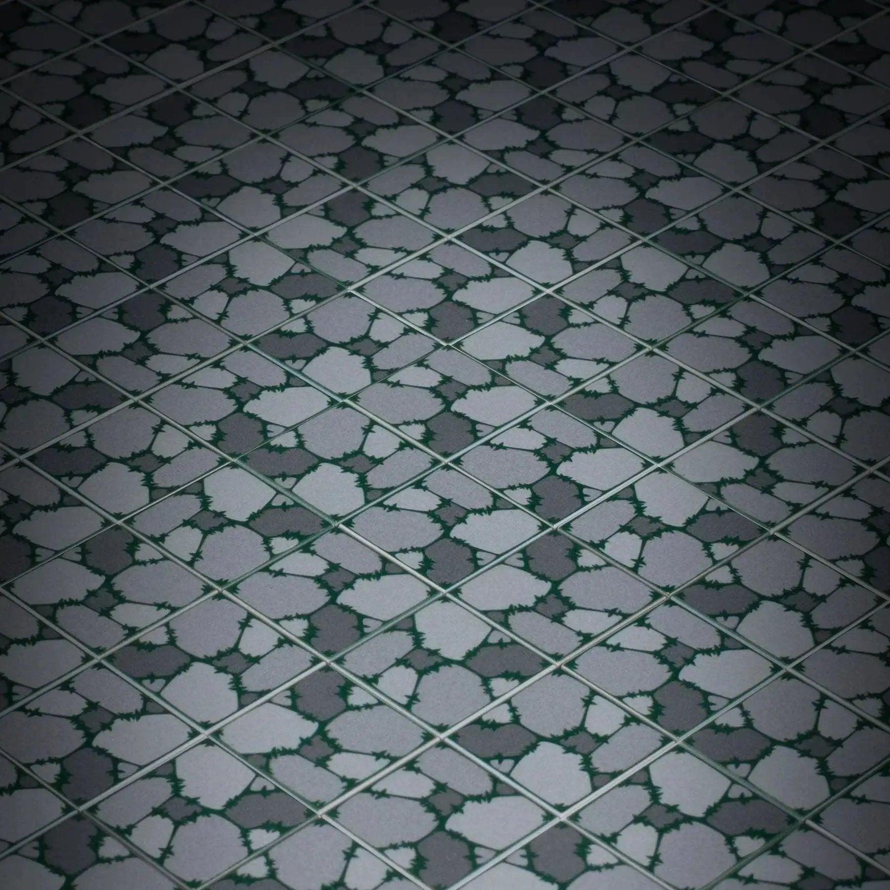  Cobblestone Flooring (Plant Overgrowth) - Custom Printed 2x2 Tile made using LEGO part -  ToylandEU™