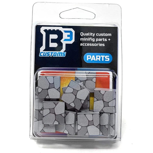 Cobblestone Tile Pack 20 Custom LEGO Compatible 2x2 Tiles - ToylandEU