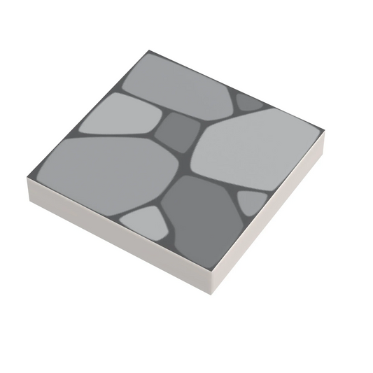 Cobblestone Tile Pack 20 Custom LEGO Compatible 2x2 Tiles - ToylandEU