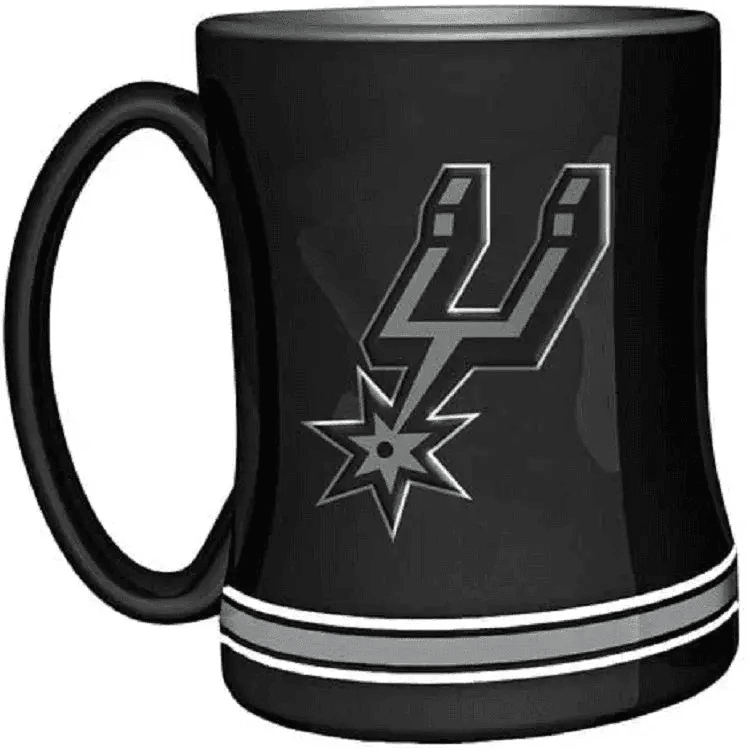  San Antonio Spurs 14 Oz Relief Coffee Mug Team Color -  ToylandEU™