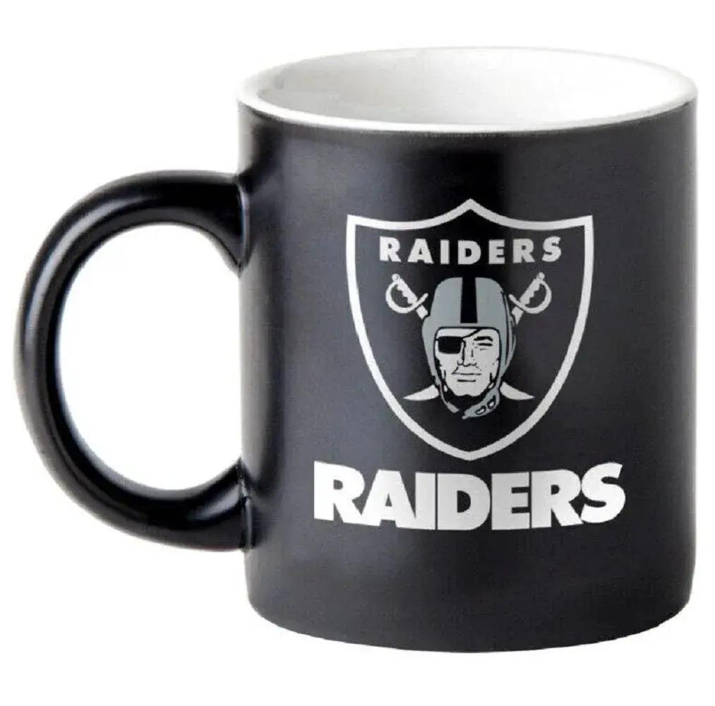 Las Vegas Raiders Coffee Mug 14oz Matte Black Logo Two Sided -  ToylandEU™