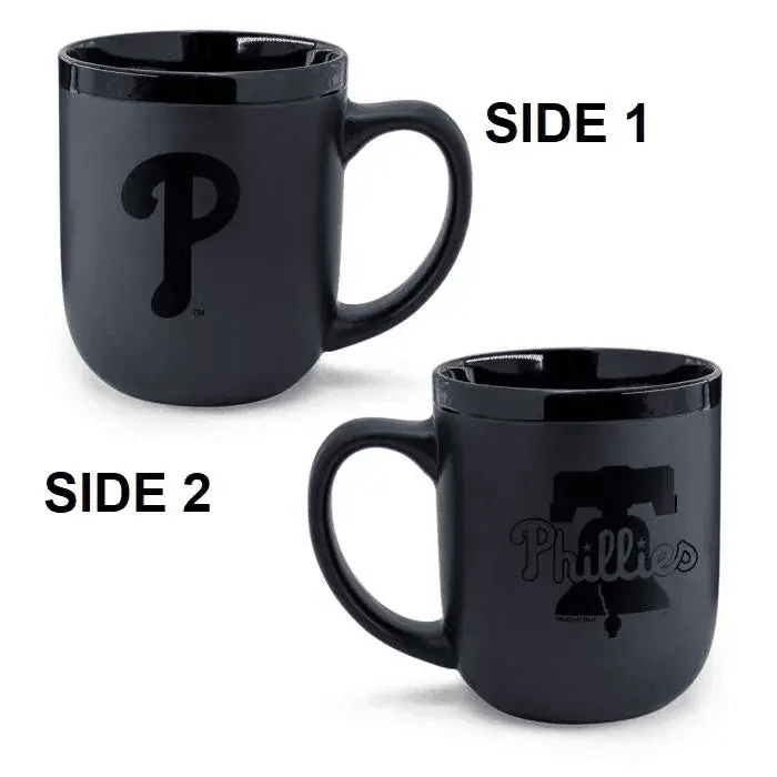  Philadelphia Phillies Matte Black Coffee Mug 17oz Ceramic -  ToylandEU™