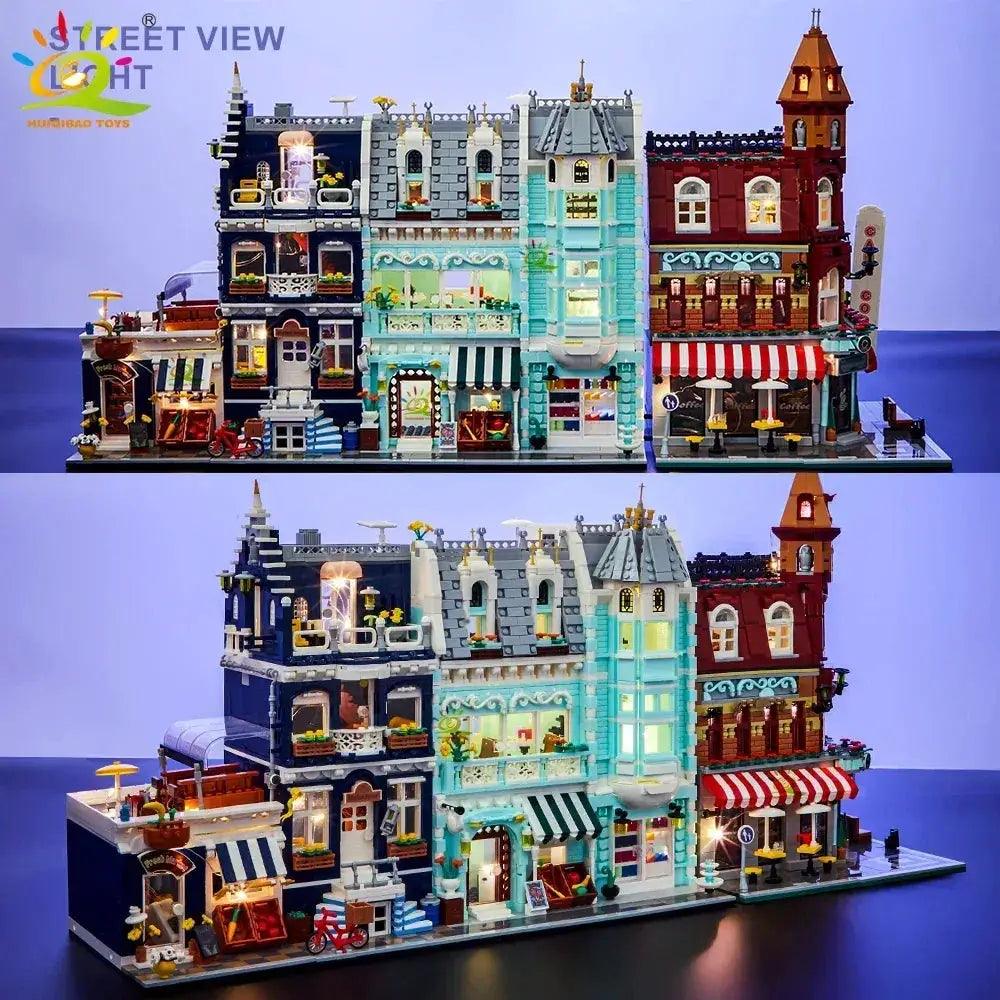  Coffee Shop Building Blocks Street View Set Micro -  ToylandEU™