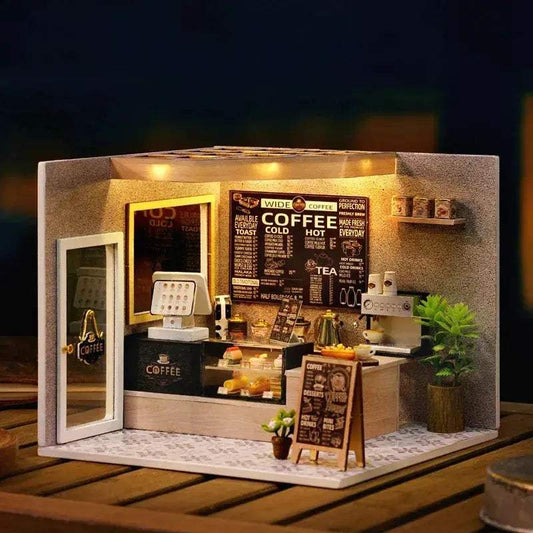  Coffee Shop Dollhouse Kit With Attachable Furniture -  ToylandEU™
