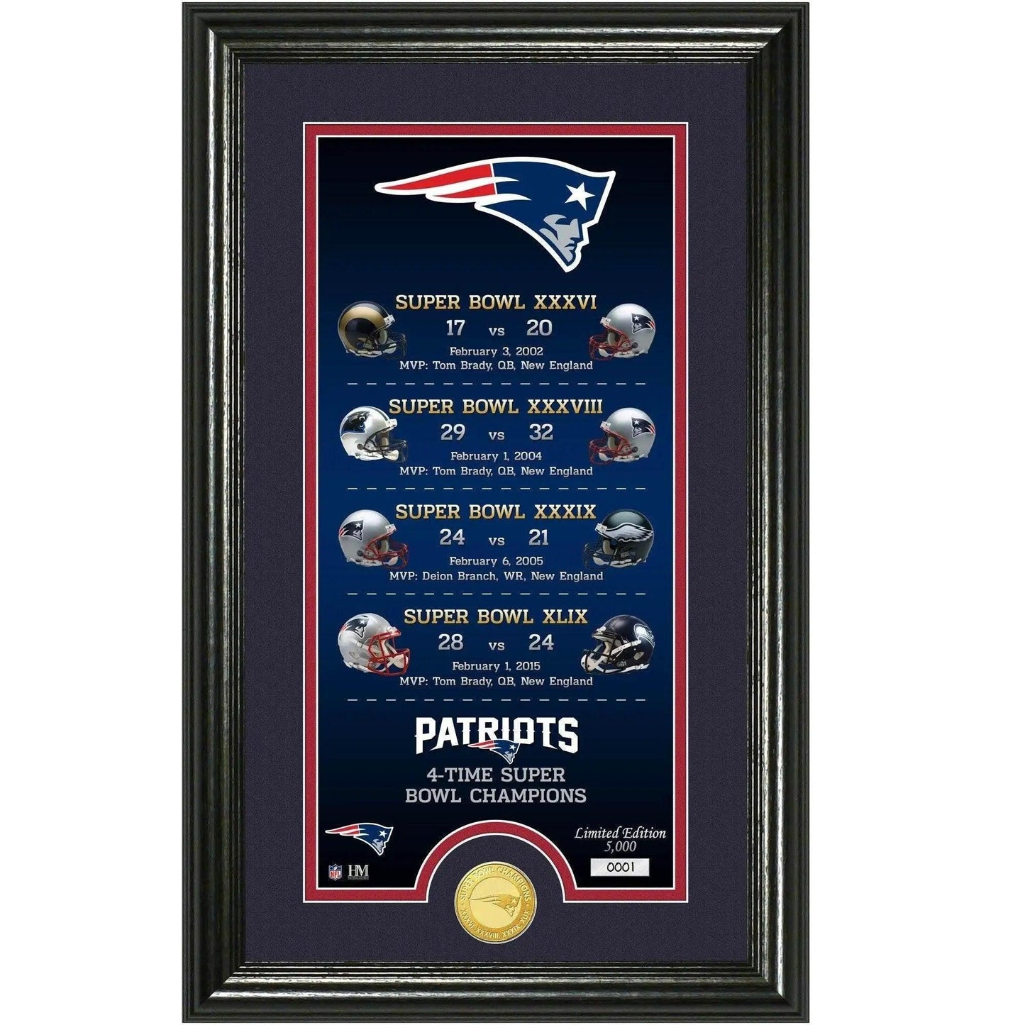 New England Patriots Legacy Bronze Coin Photo Mint Series -  ToylandEU™
