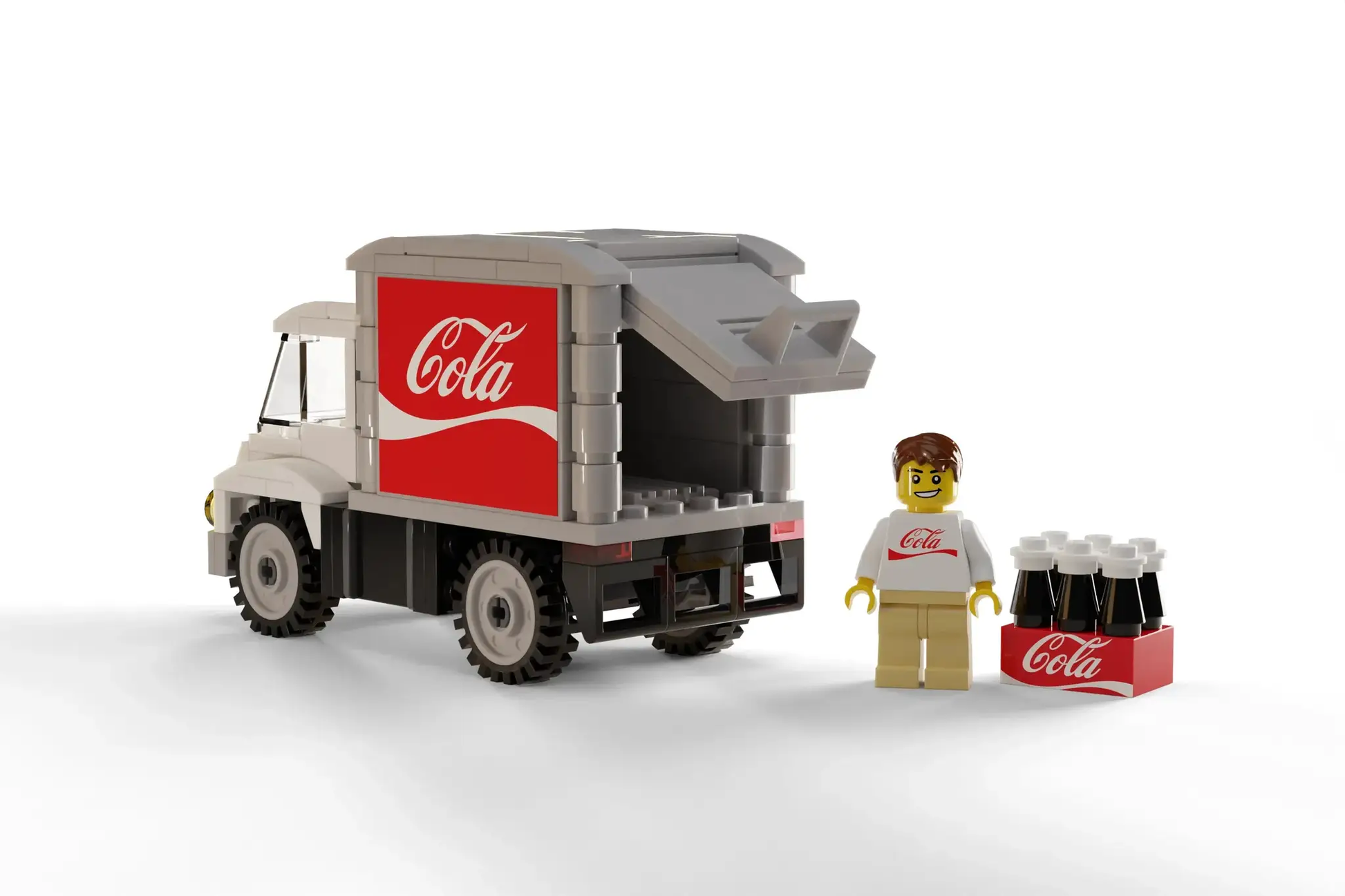 Cola Soda Delivery Truck with Minifig - ToylandEU
