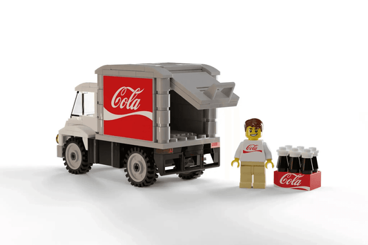  Custom Lego Soda Delivery Truck With Minifigure Decals -  ToylandEU™