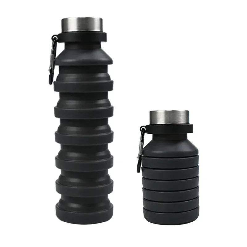 Collapsible Silicone Water Bottle 550ml BPA Free for Travel - ToylandEU