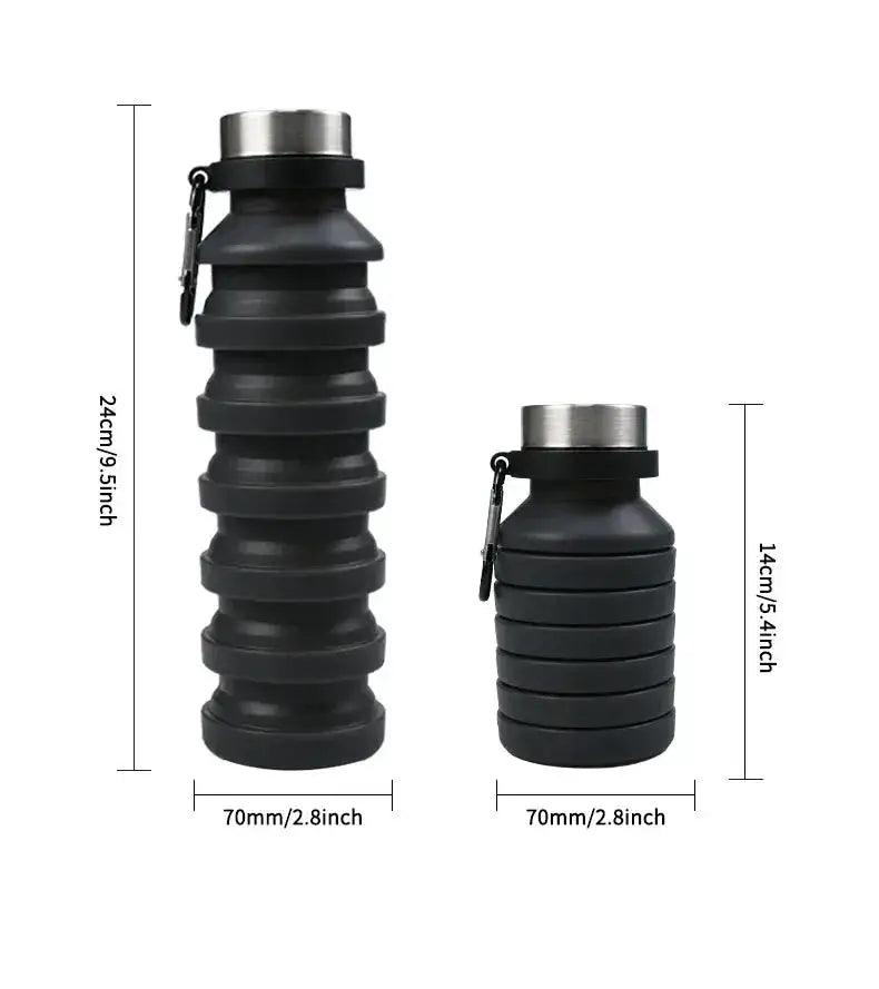  Collapsible Silicone Water Bottle BPA Free Travel Ready -  ToylandEU™