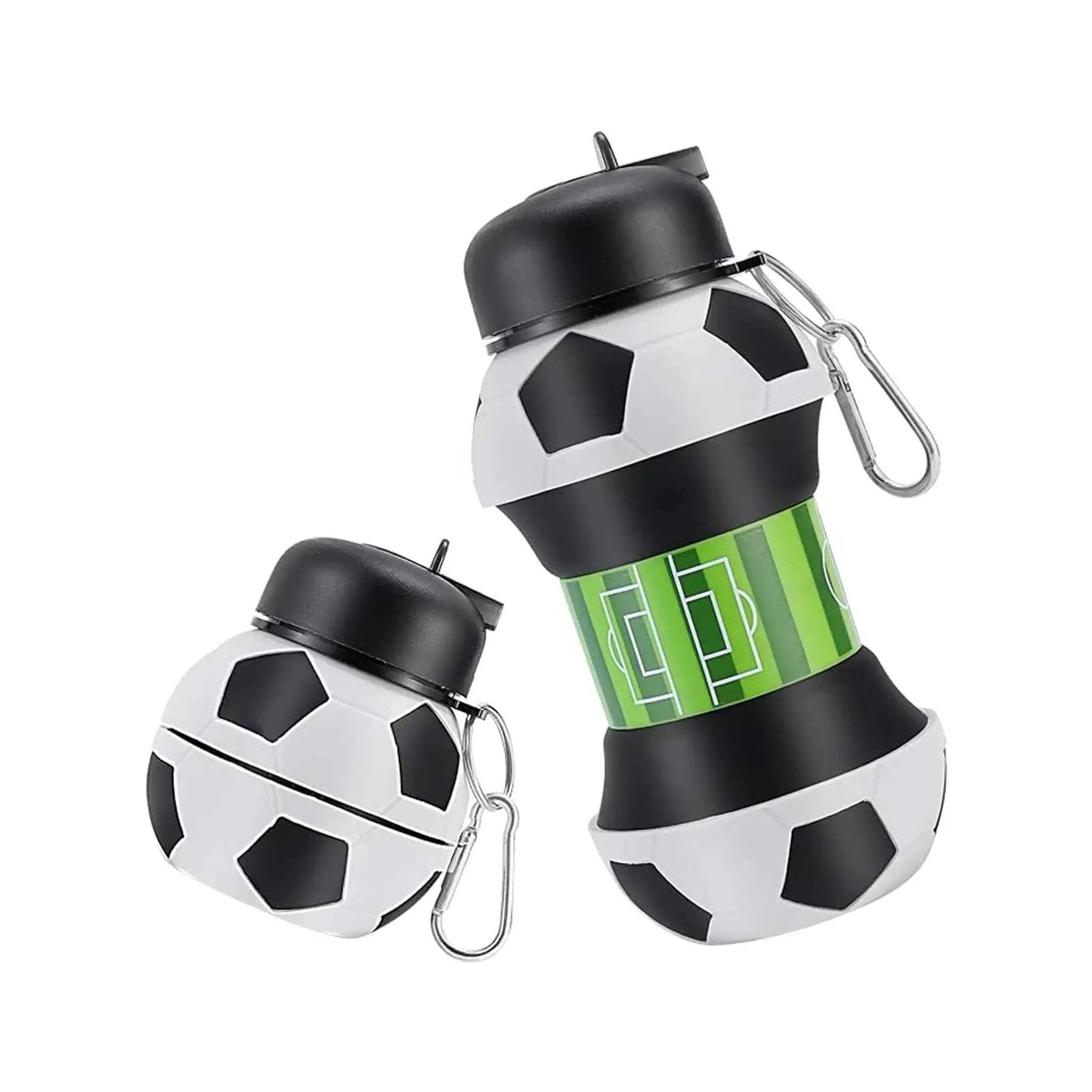 Collapsible Silicone Water Bottle With Straw Leakproof 550ml - ToylandEU