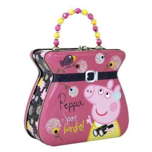  Peppa Pig Embossed Belt Buckle Purse Tin Tote -  ToylandEU™