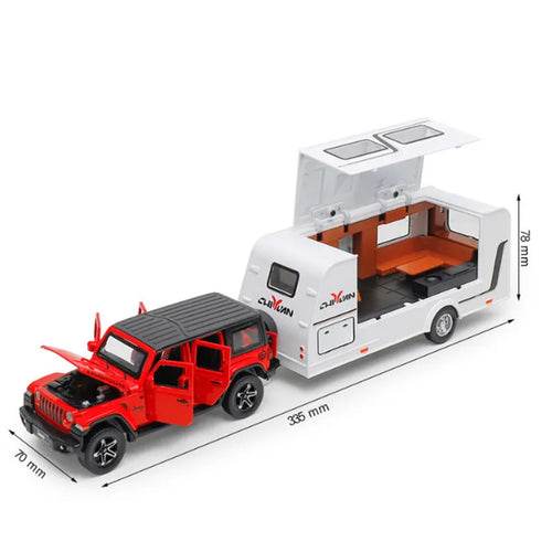 Collector's Delight: Diecast Alloy RV Truck Replica in 1:32 Precision Scale - Premium Edition - ToylandEU