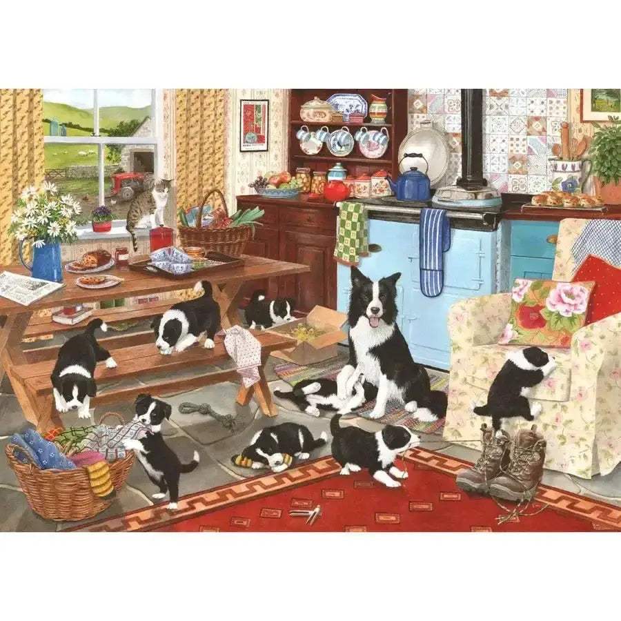 Collie Wobbles 1000 Piece Jigsaw Puzzle for Animal Lovers - ToylandEU