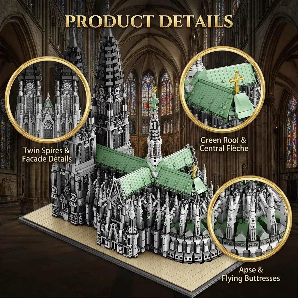 Cologne Cathedral Building Blocks Gothic Architecture -  ToylandEU™