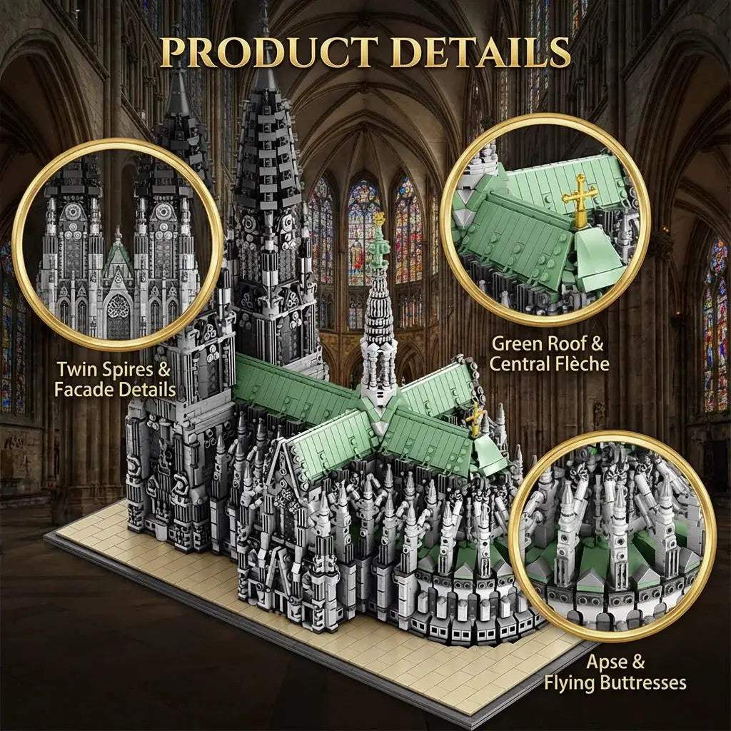  Cologne Cathedral Building Blocks Gothic Architecture -  ToylandEU™