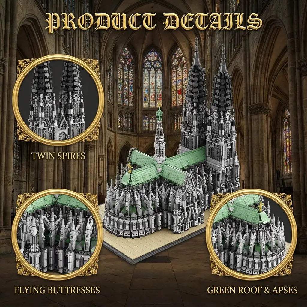  Cologne Cathedral Building Blocks Gothic Architecture -  ToylandEU™