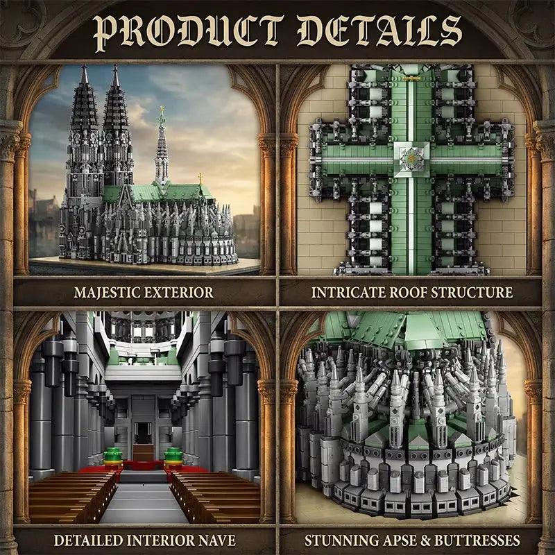  Cologne Cathedral Lego Compatible Blocks Set For Adults -  ToylandEU™