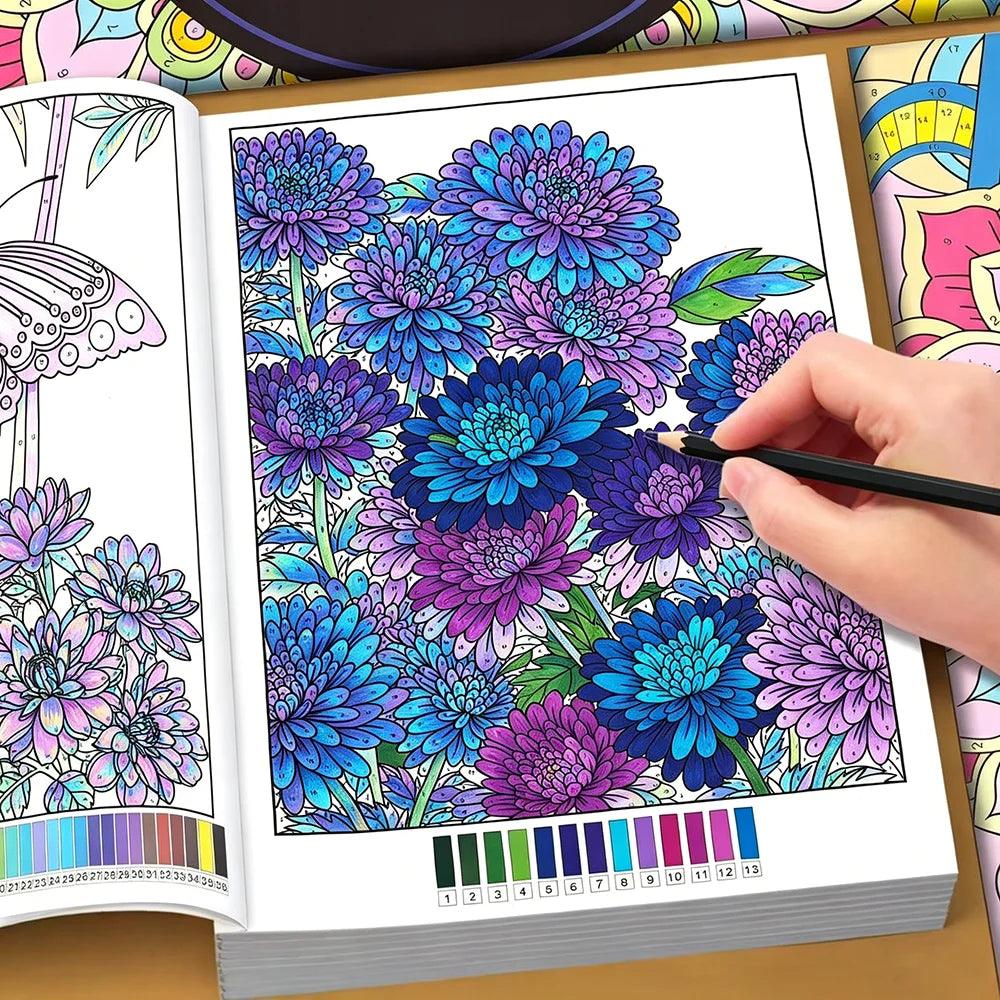 Color By Number Book | 32 Page Adult Art | Toylandeu™