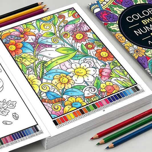 Color By Number Book | 32 Pages | Toylandeu™
