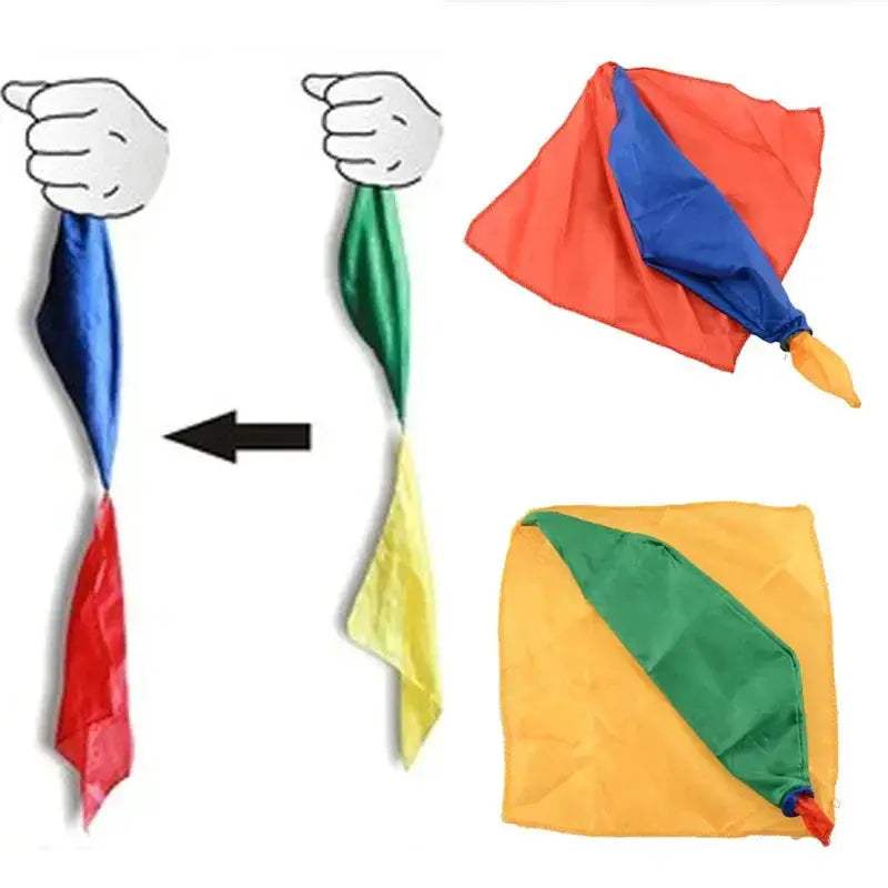 Color Changing Silk Scarf Magic Trick For Beginners - ToylandEU