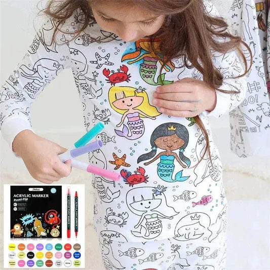  Color Your Own Kids Pajama Set DIY Coloring Kit -  ToylandEU™