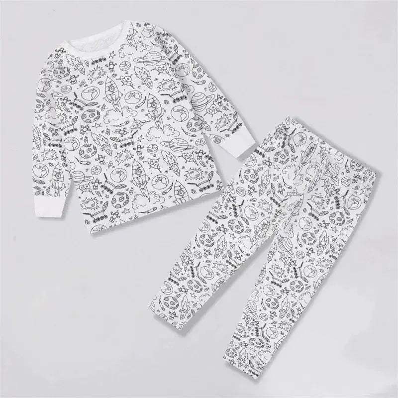 Color Your Own Kids Pajama Set With DIY Coloring Kit - ToylandEU