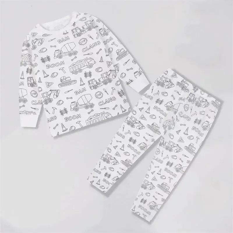 Color Your Own Kids Pajama Set With DIY Coloring Kit - ToylandEU