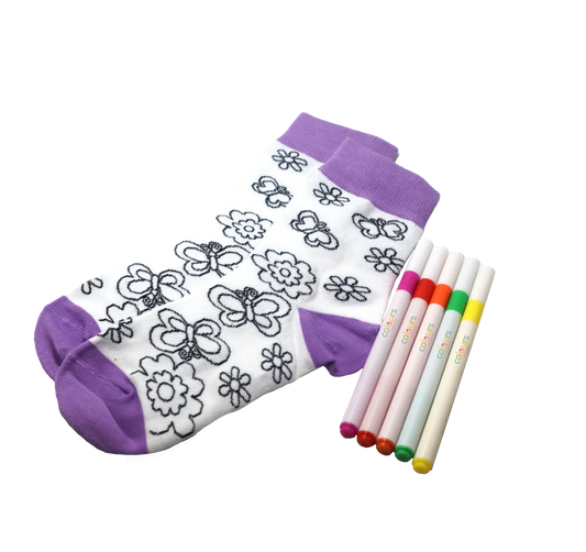  Colorful Socks Coloring Kit With Markers For Kids -  ToylandEU™