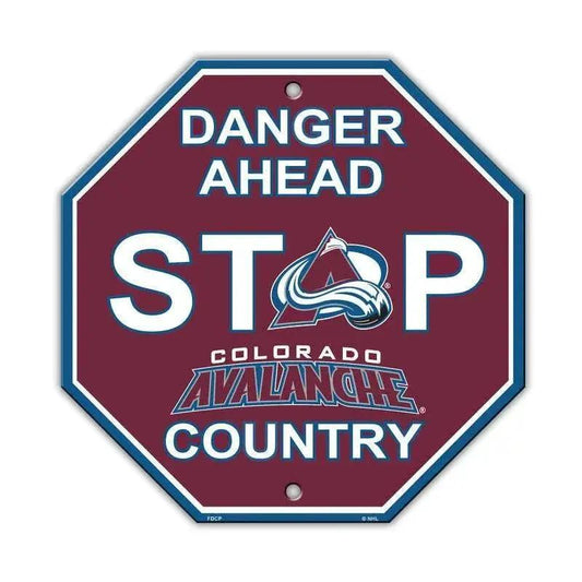  Colorado Avalanche 12x12 Plastic Stop Sign with Logo -  ToylandEU™